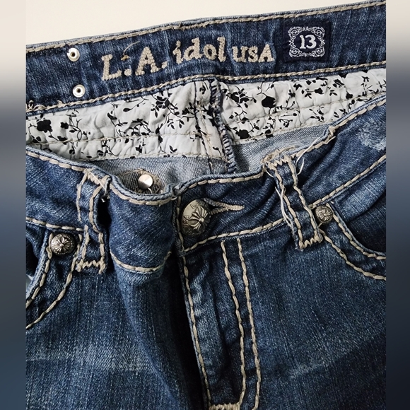 L.A. Idol USA Jeans Size 13 - 34in - Picture 3 of 8